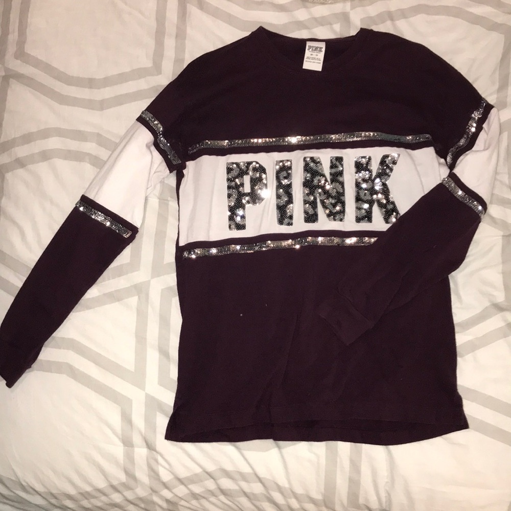 VS Pink Sequin Sweater